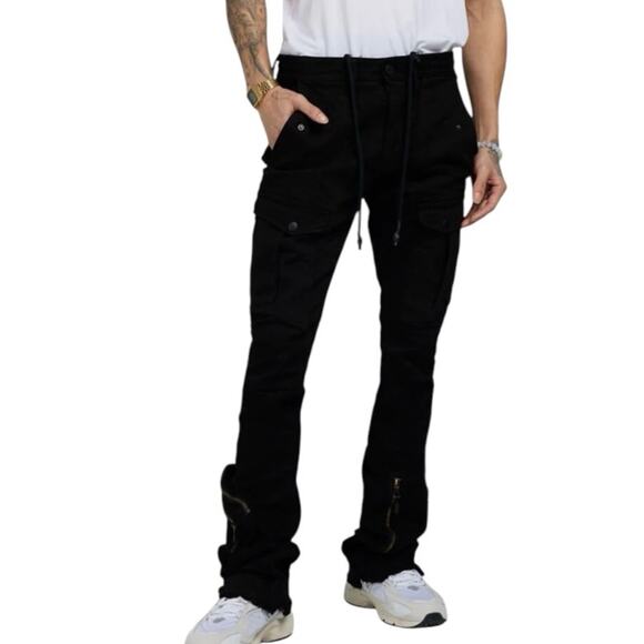 Jordan Craig Legacy Edition Martin Stacked Punk Skinny Jeans 36 Black NWT - Picture 1 of 16